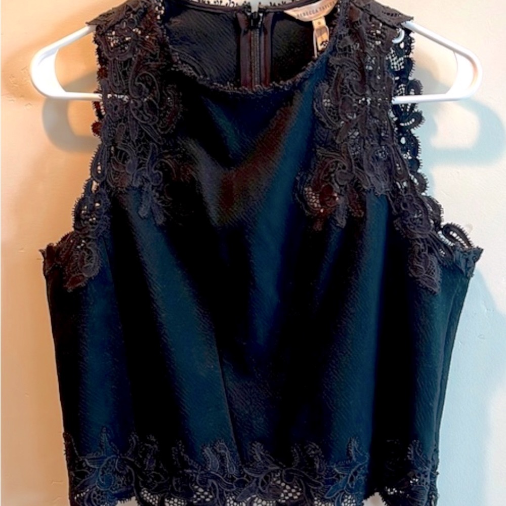 Rebecca Taylor Lace sleeveless top sz 6
